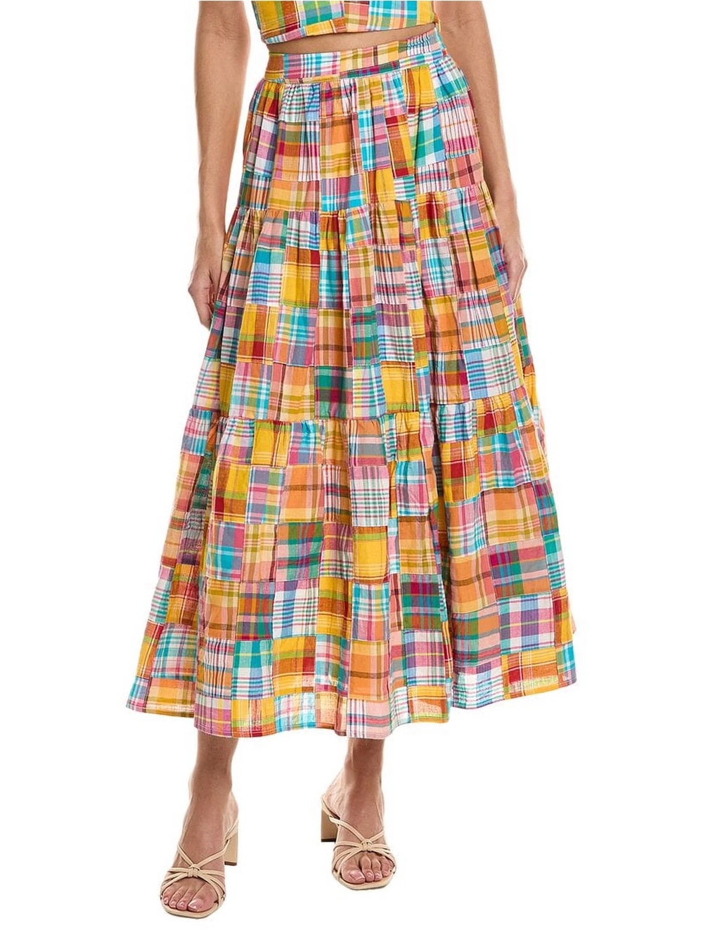 NWT Staud Sea Skirt in Plaid- size 00